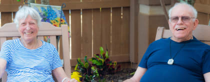 Relaxing Senior Couple at Savannah Court of Brandon, Florida, 33510